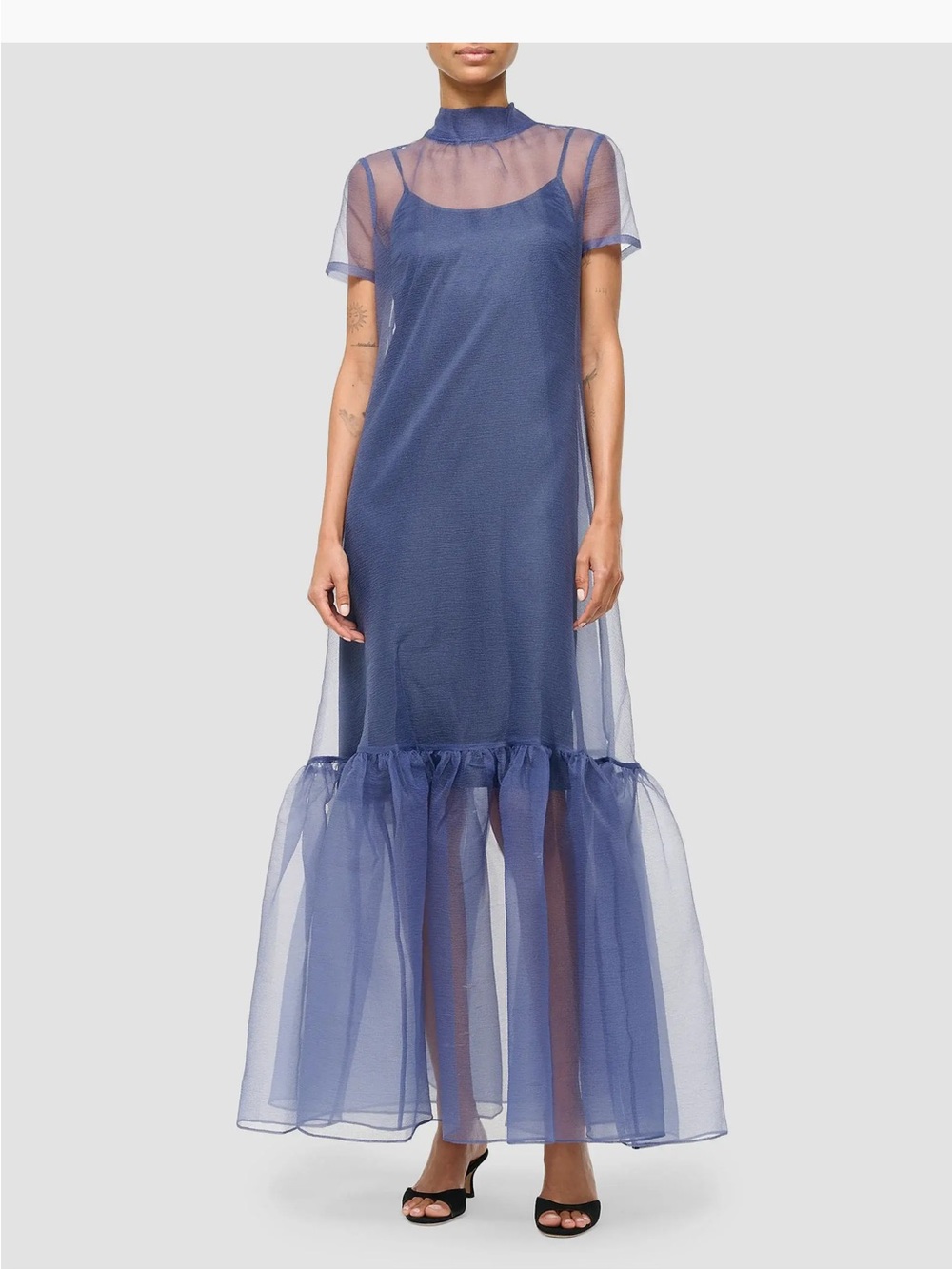 STAUD Calluna Organza Maxi Dress